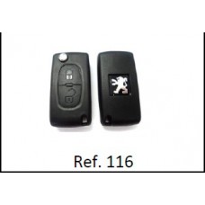 Carcaça Chave Canivete Peugeot 307 ref 116