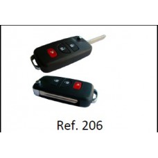 Chave Carcaça Nissan 3 Botões  ref 206