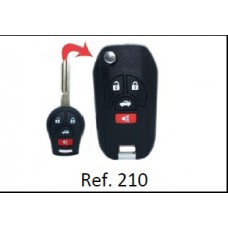 Chave Carcaça Nissan Versa ref 210
