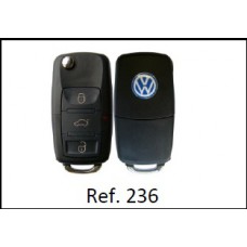 Chave Canivete 3 Botões VW KD 200/900 Virgem ref 236