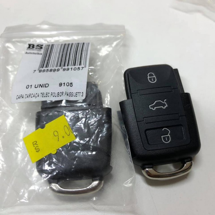 Capa carcaça bora, passat, jetta 3 botões ref 9105