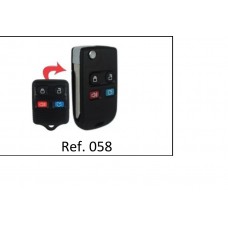 Chave Carcaça Ford 4 botões ref 058
