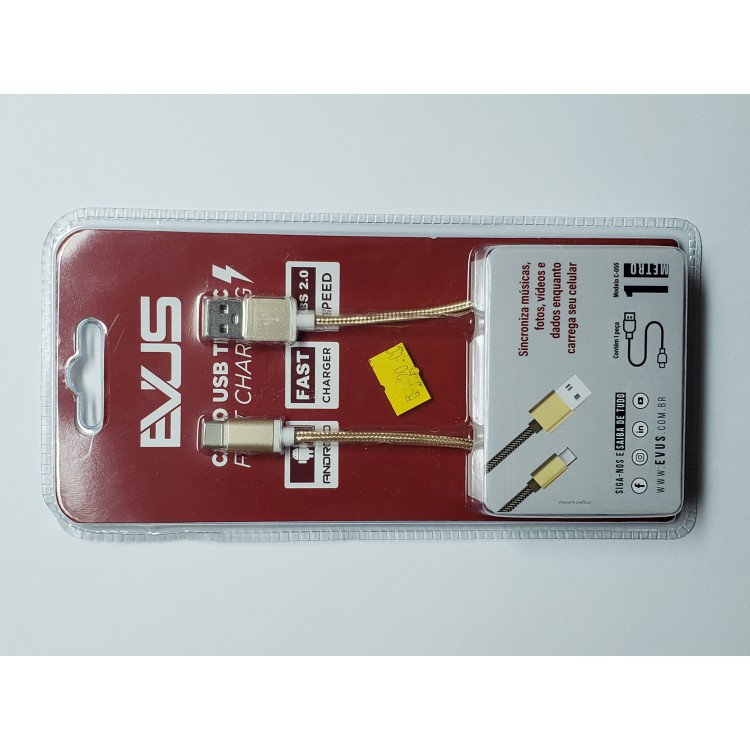 Evus Cabo USB tipo C USB 2.0 Modelo C-055