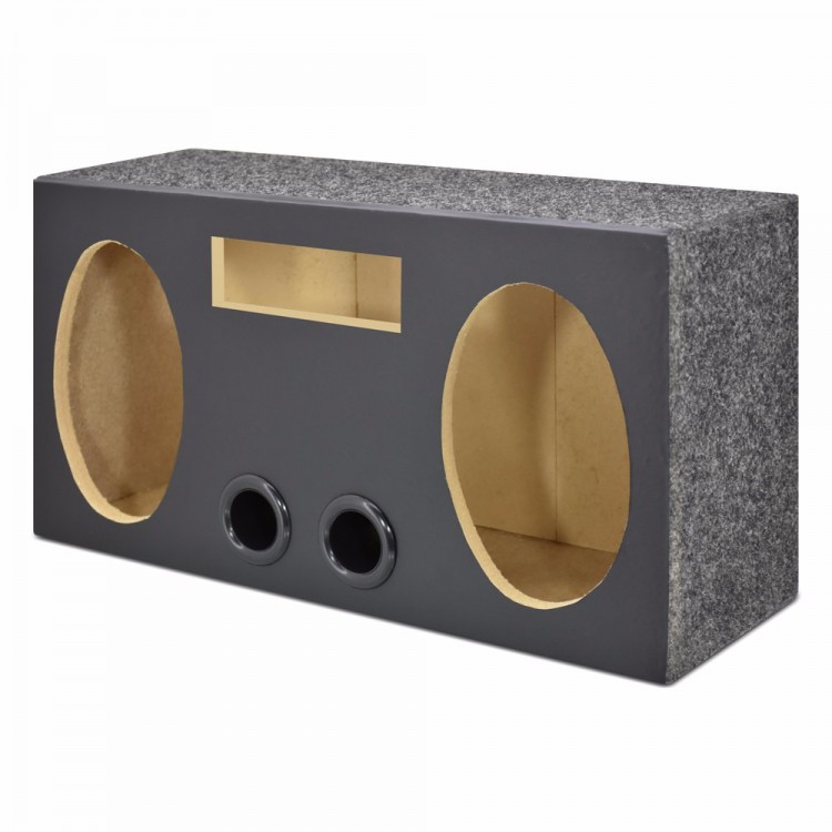 CAIXA rpl VAZIA MADEIRA 6X9+RADIO