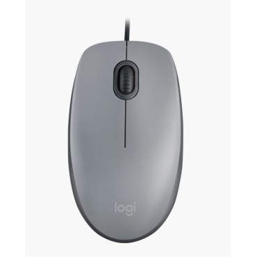 Mouse com fio USB Logitech M110 Cinza