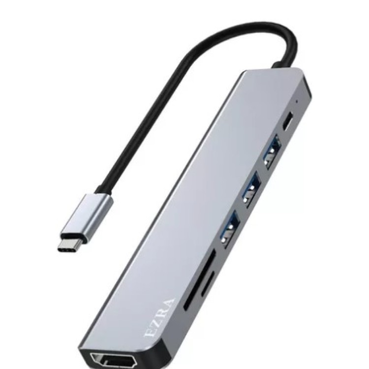 HUB TIPO C C MULTIPORTA 6 EM 1 PARA MACBOOK HDMI
