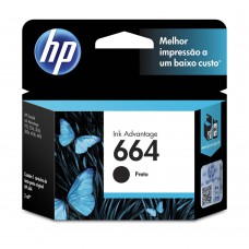 Cartucho de Tinta HP Ink Advantage 664 Preto