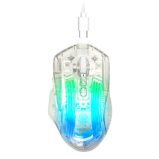 Mouse Gamer Redragon Chazzis, RGB, 24000DPI, 8 Botoes, Crystal, M695CT