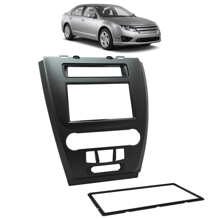 Moldura 2 Din Ford New Fusion 2009 a 2012 - Preta 3134