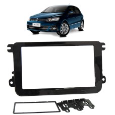 Moldura 2 Din VW Gol, Voyage e Saveiro G7, Jetta, Passat, Variant, Tiguan, Amarock e outros - Black Piano 2437