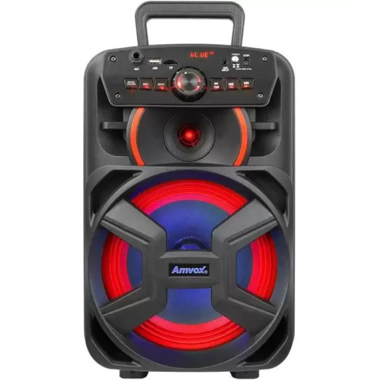 Caixa Som Amplificada 220w Rms Bluetooth Usb Fm Led Aca221