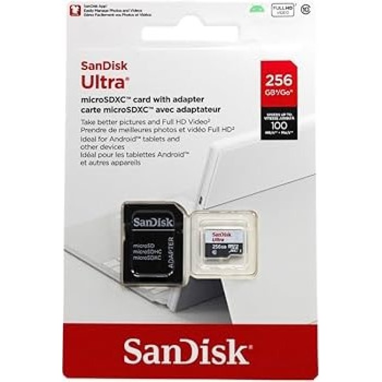 Cartão de Memória SanDisk Micro SD 256GB