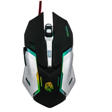 Mouse Gamer Hayom MU-2906 2400DPI | 6 Botões Preto com LED