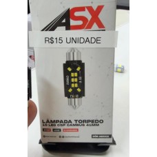 Lâmpada Torpedo ASX3123 10 led CSP Cambus 41mm POR UNIDADE