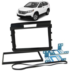 Moldura 2 Din Honda CRV 2012 a 2016 - Preta 3148