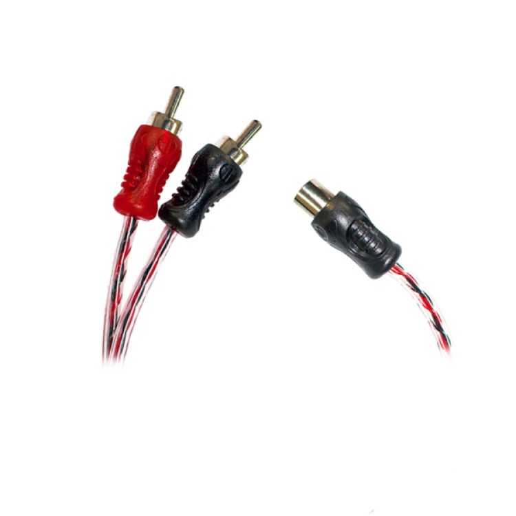Cabo de Audio Y Evus C-021 Performance 2 RCA Macho x 1 RCA Femea 25cm