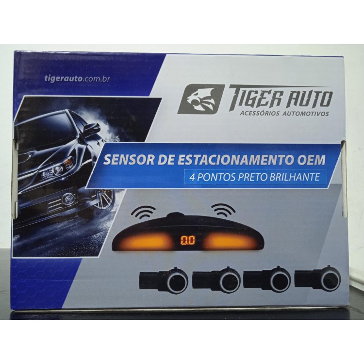 Sensor de Estacionamento OEM 4 Pontos Preto Brilhante Tiger Auto TG1309.001 Sensor de Estacionamento OEM 4 Pontos Preto Brilhante Tiger Auto TG1309.001