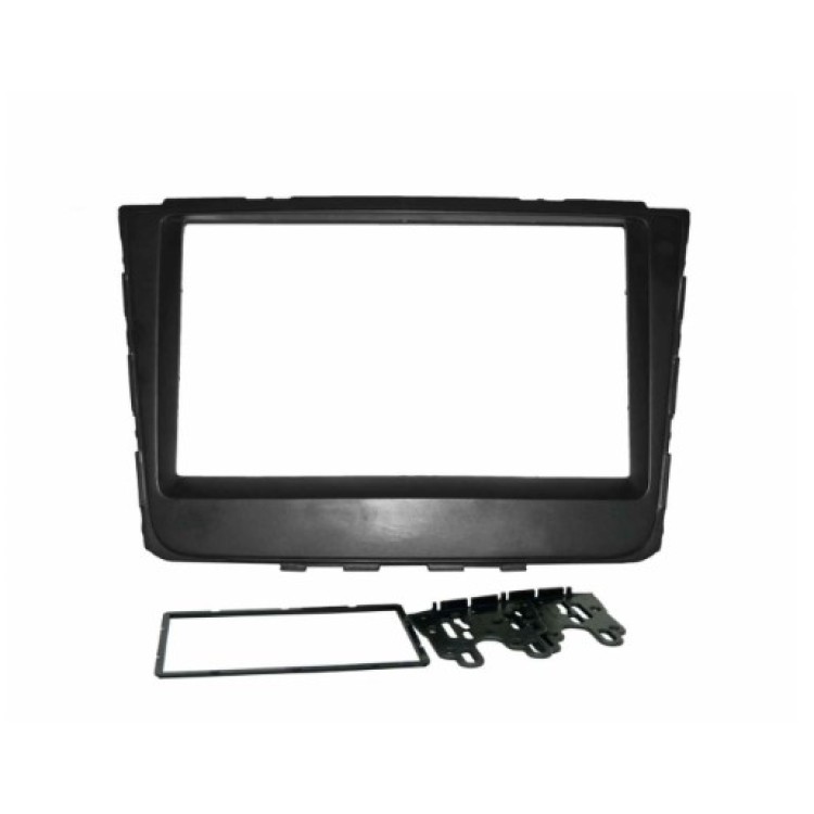 MOLDURA 6.8" E 7" HYUNDAI CRETA 2017/2021 Preta 4001