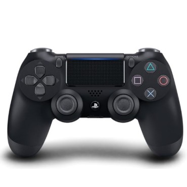 Controle Sony Dualshock PS4 sem fio preto. 
