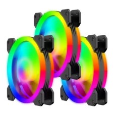 Kit Cooler FAN com 3 Unidades T-Dagger, 120x25mm, RGB, Preto - T-TGF513