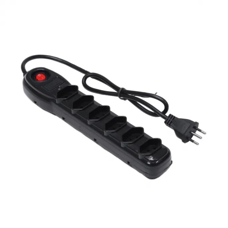 Filtro De Linha Regua 6 Tomadas 0,75mm Comprimento 80cm 