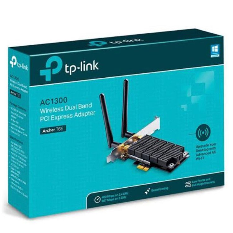 Adaptador PCI Express Wifi Dual Band AC1300 T6E