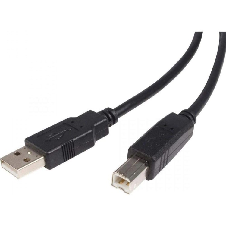 Cabo Impressora USB 2.0 am/bm 1.80M evus C-006 preto