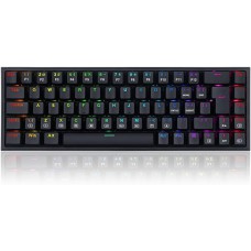 Teclado Mecânico Gamer Redragon Castor, RGB, Switch Blue, ABNT2, Preto