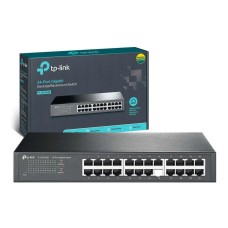 Switch 24 Portas - Gigabit - TP-Link - Grafite - TL-SG1024D