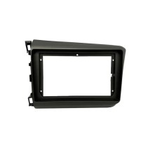 Moldura 9" e 7" Honda Civic 2012 a 2016 - Preta - 5880 - Fiamon