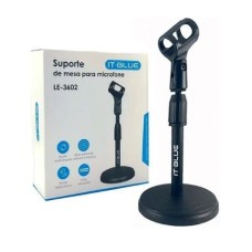 Suporte De Mesa para microfone It Blue Le-3602 - Preto
