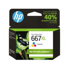 Cartucho de Tinta HP 667XL Colorido