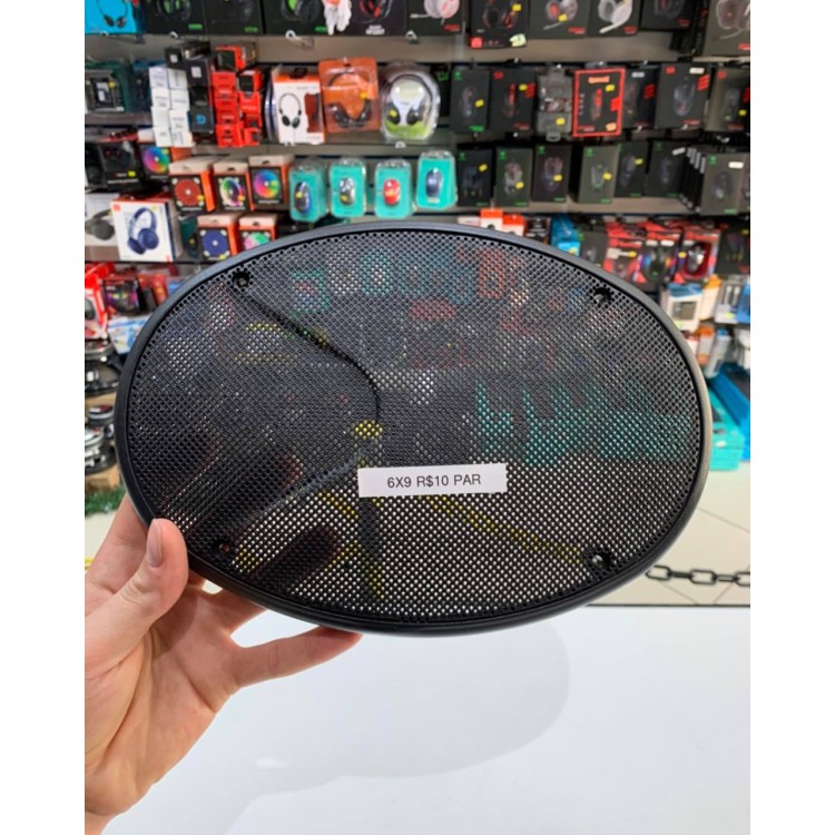 Tela Proteção Alto Falante Par 6x9”