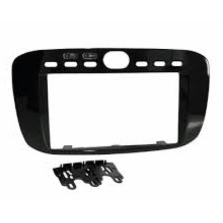 Moldura 4069 2DIN Fiat Punto 2013 A 2017 PRETO