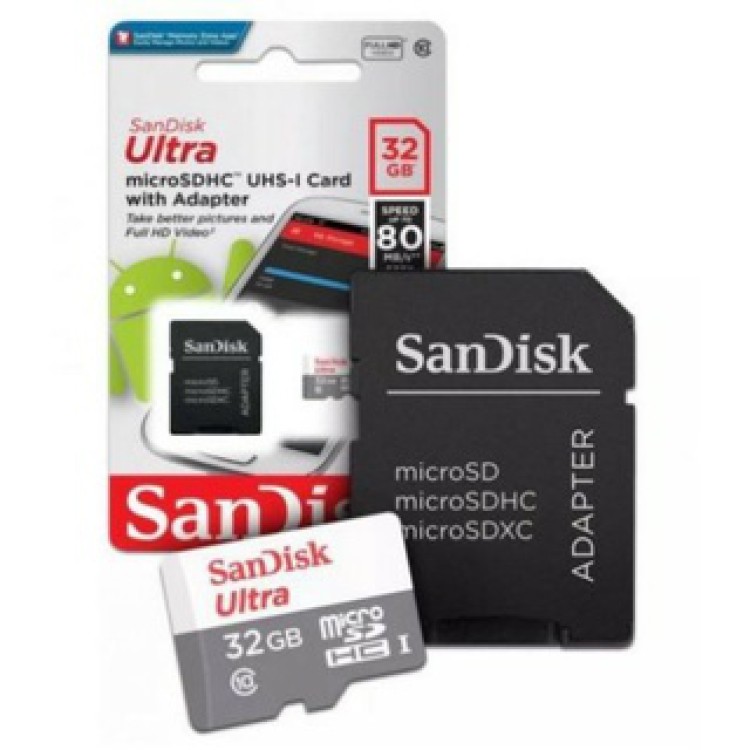 Cartão Memória Sandisk Ultra 32gb 100mb/s Classe 10