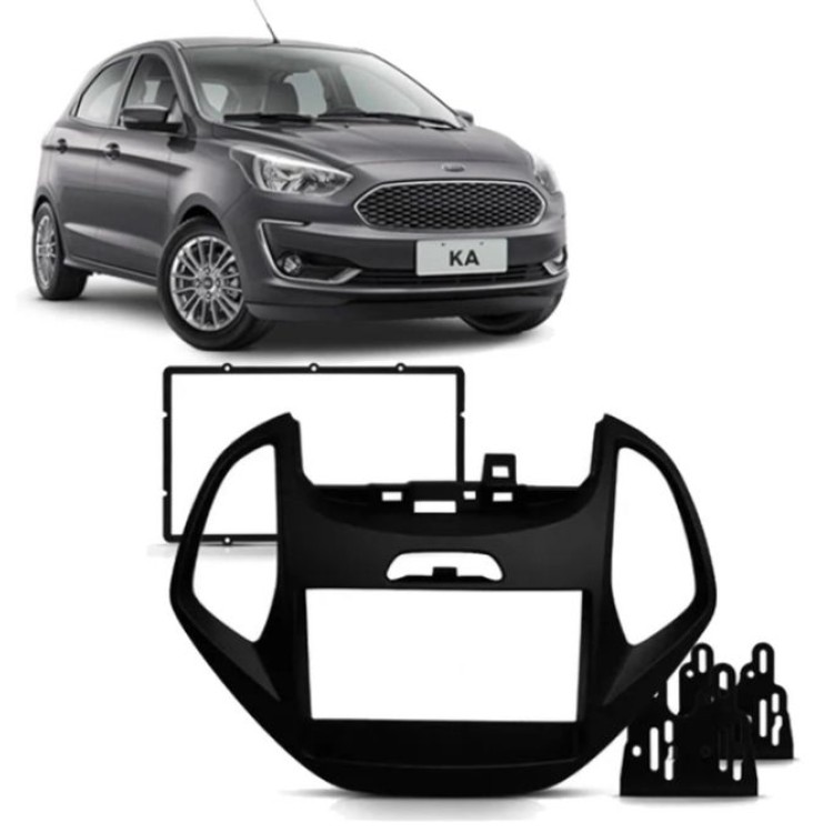 Moldura 4012 2DIN NOVO KA / KA+ 14/17 PRETO