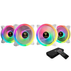 Kit Cooler FAN com 4 Unidades GAMDIAS Aeolus M2-1204R, 4x120mm, RGB, Branco - M2-1204R-WH