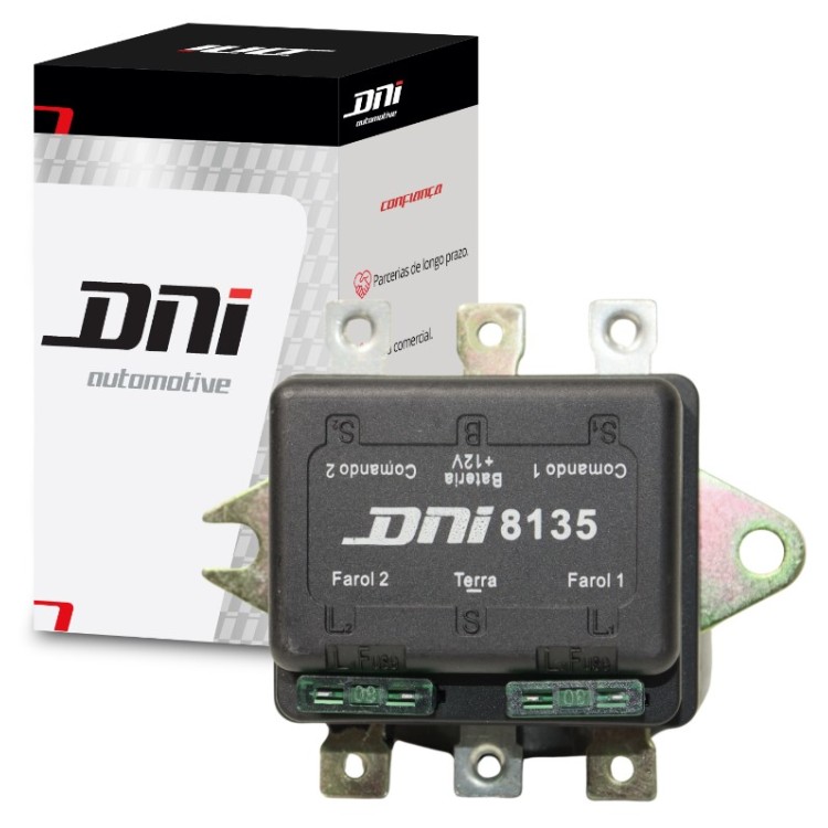 DNI8135 – Relé Duplo de Faróis 500W – 12V DNI 