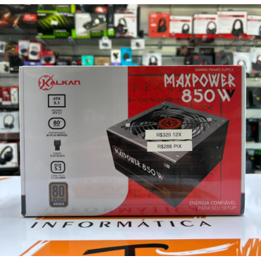 Fonte Gamer Kalkan MaxPower 850W