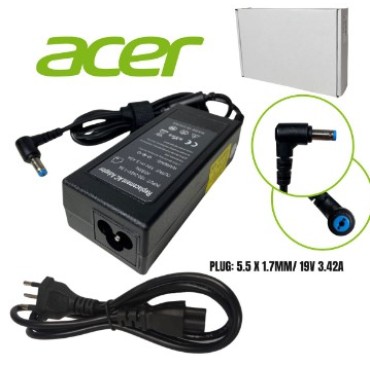 FONTE DE NOTEBOOK COMPATIVEL C/ ACER- PLUG: 5.5 X 1.7MM 90° 19V 3.42A KP-AR65A/DY-AC