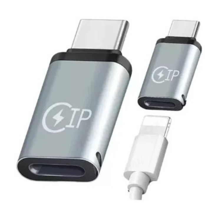 ADAPTADOR LIGHTNING FÊMEA X TIPO-C MACHO OTG