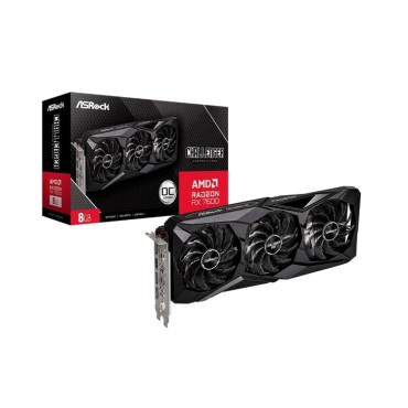 Placa de Vídeo ASRock RX 7600 Challenger PRO OC AMD Radeon, 8GB, GDDR6, Triple Fan 