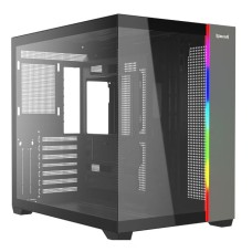 Gabinete Gamer s/fan sem fonte Ca-614b Tesseract RGB PT Redragon