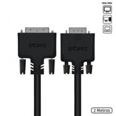 Cabo dvi-i 24+5 para vga 15 Pinos macho 2 metros - pdvm15-2 - pcyes