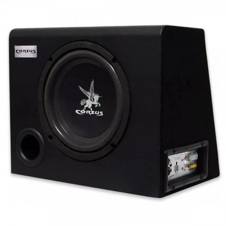 Caixa Box Amplificada Sub Ativo 8'' 3 Canais 350W RMS CXS 303 Universal Corzus