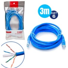 CABO DE REDE CAT6 3M TOMATE MCB-1003