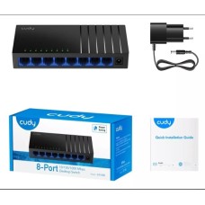 SWITCH CUDY 8 PORTA PRETO MODELO GS108D