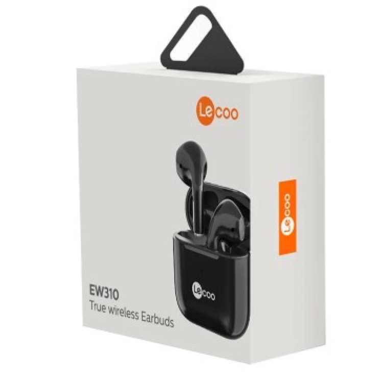 Fone de Ouvido Lecoo by Lenovo Bluetooth 5.1 TWS Preto EW310