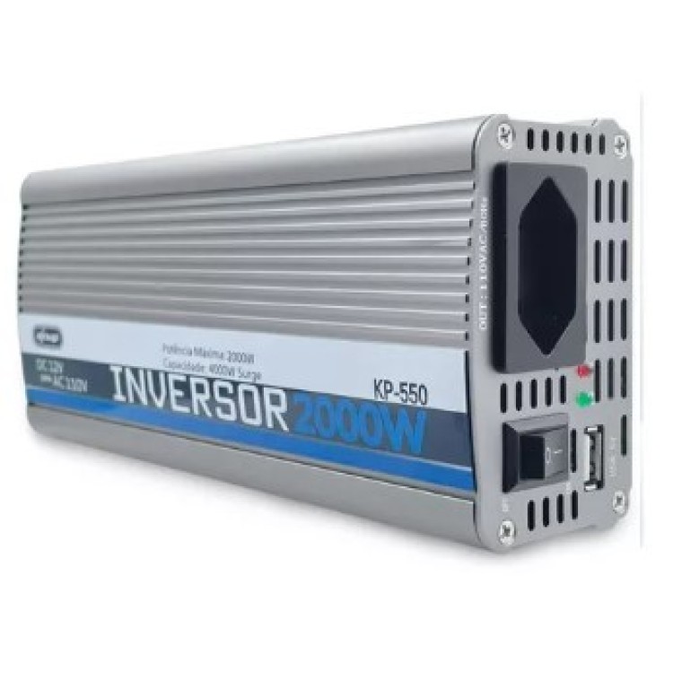 Inversor 2000w 12v Para 110v Conversor Transformador Tensão