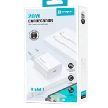 Carregador Turbo USB-C para Lightning 20W – Sumexr